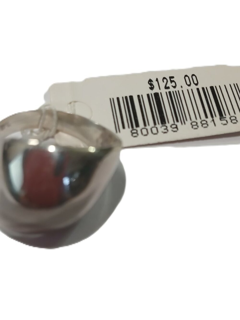 Sterling Silver Ring 925 Free Form Dome size 6.5 New